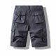 thumbnail image 3 of pstuiky Pantalones cortos para hombre, Pantalones cargo con bolsillos para hombre, pantalones cortos casuales de verano clásicos con botones y múltiples bolsillos Pantalones cortos de baloncesto, 3 of 5