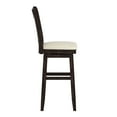thumbnail image 5 of Weston Home Sheena Double X Back Bar Height Wood Swivel Stool, Antique Black, 5 of 7