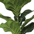 thumbnail image 5 of DecMode 21" Artificial Fiddle Leaf Plant in Black Pot, 5 of 11