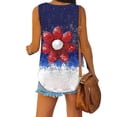 thumbnail image 4 of Womens July 4th Tank Tops Funny Patriotic Independence Day Graphic Sleeveless Tees High Low Holiday Casual Shirts White, L, 4 of 6