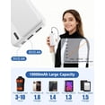 thumbnail image 3 of PYYAN-5V 2A Battery Pack Power Bank for Heated Vest, Heated Jackets, Heated Pants, 10000mAh Pocket Size Portable Charger for Heated Clothing, USB Heated Blankets, Heated Coats. (White), 3 of 3