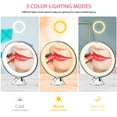 thumbnail image 2 of 10X Magnifying Lighted Makeup Mirror, Rechargeable, 3 Color Modes, 360° Rotation, Powerful Locking Suction Cup Portable Cordless Vanity Mirror for Tabletop Wall Bathroom Shower Travel, 2 of 6