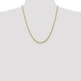 thumbnail image 5 of Solid 14K Yellow Gold 3.6mm Diamond-cut Quadruple Rope Lobster Lock Chain - 22", 5 of 8