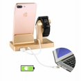 thumbnail image 3 of CBD 2 In1 Apple Mobile Phone Watch Charger Holder Charging Dock Stand Rose Gold, 3 of 7