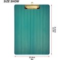 thumbnail image 2 of FMSHPON Green Planks Clipboard Hardboard Wood Nursing Clip Board and Pull for Standard A4 Letter 13x9 inches, 2 of 7