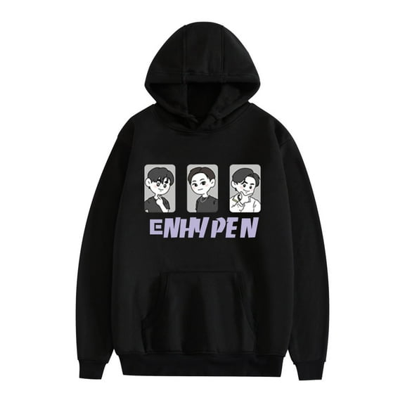 FOSSKOS EN- ENH-YPEN Fashion Hoodies Long Sleeve Shirts For Men And Women Loose