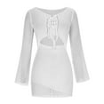 thumbnail image 3 of ShomPort Robe de Vacances pour Femmes Été Crochet Cache-Maillot Maillot de Bain en Maille Robe de Plage Ajourée, 3 of 7