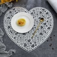 thumbnail image 5 of KQJQS Hollow Heart-shaped PVC Placemat - Heat-resistant and Insulation Pad for Home Dining, 5 of 6