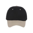thumbnail image 2 of Casquette de Baseball Ajustable Bicolore, Noir Kaki, 2 of 2
