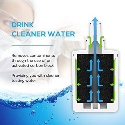 EcoAqua EFF-6011A Refrigerator Water Filter, Replacement for Samsung® DA29-00003G, Aqua-Pure Plus, DA29-00003B, HAFCU1, DA29-00003A, 3 Filters