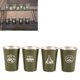 thumbnail image 5 of Juego de 4 tazas de acero inoxidable para acampar al aire libre para picnic, barbacoa, cerveza, café, vino, verde militar, 5 of 10