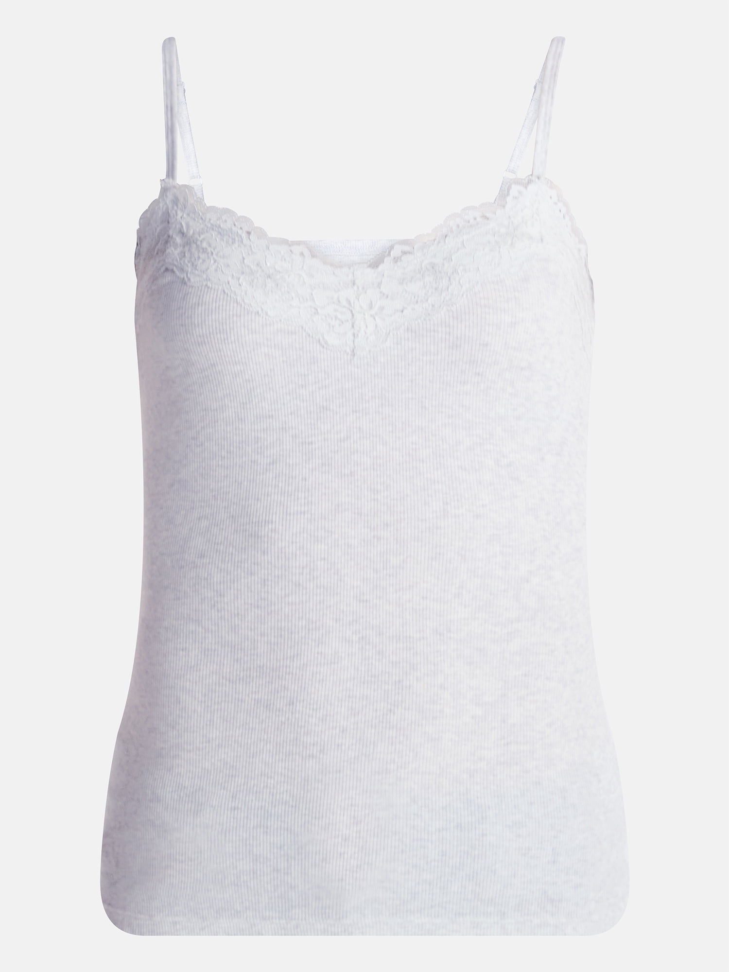 No Boundaries Sequin Lace Trim Cami Top, Women's XXS-XXL