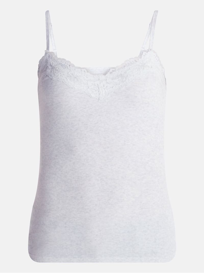 No Boundaries Sequin Lace Trim Cami Top, Women's XXS-XXL - Walmart.com