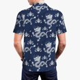 thumbnail image 3 of Balery Dragon Printed Men’s Short Sleeve Polo Shirt, Midweight Men's Shirt,Golf Polo shirts -X-Large, 3 of 8