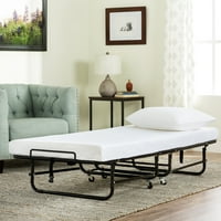 Better Homes & Gardens Rollaway Guest Bed with Memory Foam Mattress, Twin
