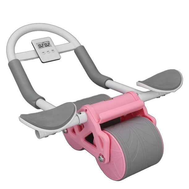 Abs Workout Equipment for Women Home Gym, Ab Roller Wheel Pink for