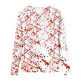 thumbnail image 4 of Mujeres Tallas grandes Casual Cuello en V Suelto Impreso Manga larga Tops Mujer Blusa Fridja  fjkfkj4178, 4 of 5