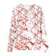 thumbnail image 4 of Mujeres Tallas grandes Casual Cuello en V Suelto Impreso Manga larga Tops Mujer Blusa Fridja  fjkfkj4178, 4 of 5