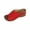 Red, variant on Summer Fashion Slide Sandales for Womens Plus Size Wedge Casual Spring Versatile Beach Wedge Solid Color Peep-Toe Open-Toe Slippers