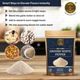 thumbnail image 6 of Spice Magic Ground White Pepper 4 oz (113g) | Gentle, Mild Heat and Subtle Flavor Perfect For Light Sauces, Soups, Chicken, and Seafood., 6 of 8