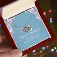 thumbnail image 3 of Mother and Daughter - The Love Between Mother and Daughter is Forever - Interlocking Heart Necklace, 3 of 4