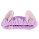 thumbnail image 2 of EeaseMX Diademas elásticas con orejas de gato para mujeres y niñas, maquillaje, lavado facial, mascarilla, peinado, diadema, accesorio para el cabello (morado), 2 of 7