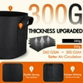 thumbnail image 2 of Gardzen 10 Pack 25 Gallon Grow Bags & 5 Pack 40 Cell Seed Starter Tray Kit with Handles, 2 of 7