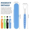 thumbnail image 2 of Tongue Scraper for Adults 4 Pack Stainless Steel Limpiador de Lengua Raspador with Travel Case, 2 of 6