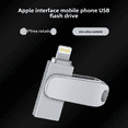 thumbnail image 2 of Unidad flash USB universal de 64 GB, 32 GB y 128 GB, unidad flash OTG de metal para regalo al por mayor para iPhone, disco U, unidad flash para computadora, 2 of 4