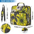 thumbnail image 2 of FORMRS Zipper Binder with Shoulder Strap 2-inch Ring 500 Sheet Capacity File Bag, Yellow Flowers, 2 of 5
