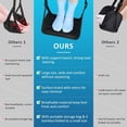 thumbnail image 3 of Foot Hammock for Plane Travel, Upgraded Wide Airplane Foot Hammock with Detachable Hardboard, Portable Footrest for Air Travel Essentials Long Flights Flying, Adjustable Foot Rest Leg Hammock, 3 of 8
