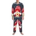 thumbnail image 3 of Fotbe Cute Christmas Gnomes (2) Pattern Long Sleeve Pajama Set for Men,Sleepwear Set,2-piece Loungewear Set,Soft PJs Comfy Nightwear with Pockets-XX-Large, 3 of 7