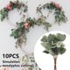 thumbnail image 3 of Productos Para El Hogar 10 Piezas De Vegetación De Eucalipto Artificial, Tallos De Eucalipto De Imitación Y Selecciones De Vegetación Con Hojas De Eucalipto Para Arreglos Florales De Bricolaje Ramo De Muyoka Hogar, 3 of 7