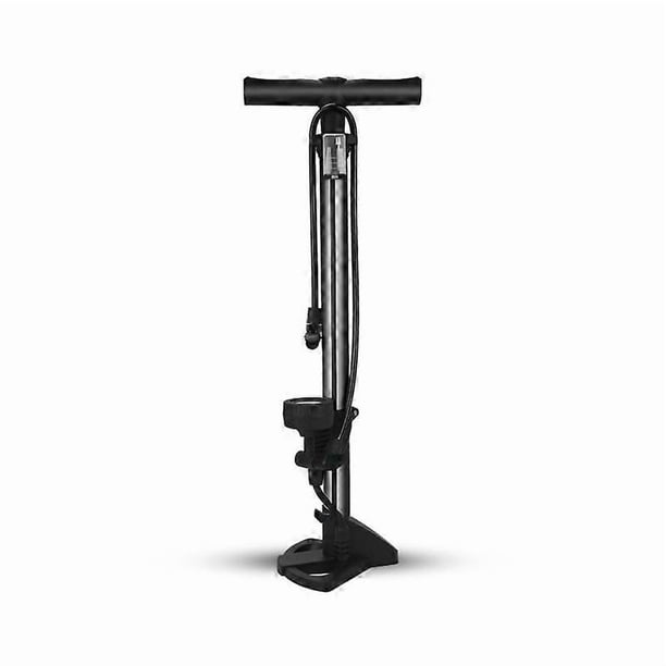 Bike Pump with Pressure Gauge, Bicycle Pump with Presta & Schrader Valves Bike Pump for all Bikes, Foot Pump for Car Tyres, Road Mountain Bikes & Ball