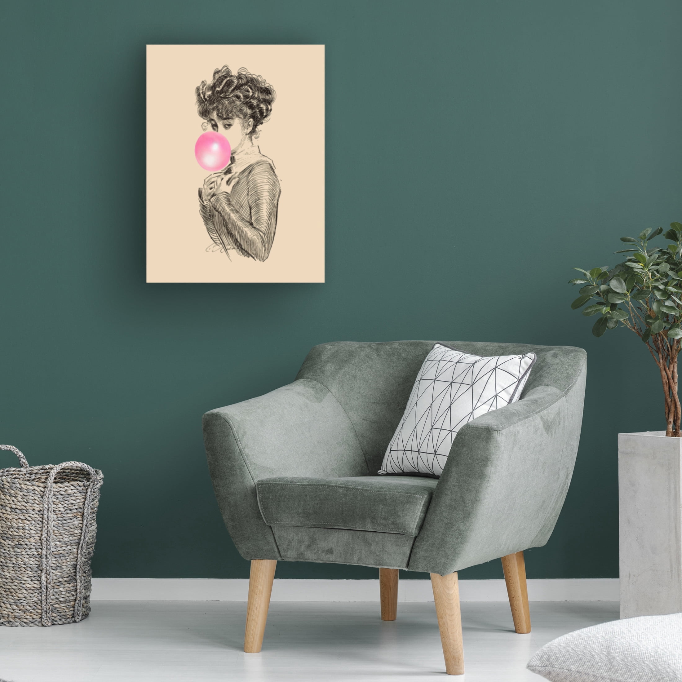 Canvas Wall Art - Alicia Longley 'Victorian Ladies Misbehaving II' Wall Art for Living Room, Bedroom, or Office Décor by Trademark Fine Art - 14 x 19 Inches