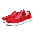 thumbnail image 3 of Men's Casual Loafers Slip On Leather Shoes Comfortable Lightweight Driving Shoes Male Moccasins Classic Penny Loafer Flats Boat Shoes Outdoor Walking Shoes, 3 of 17