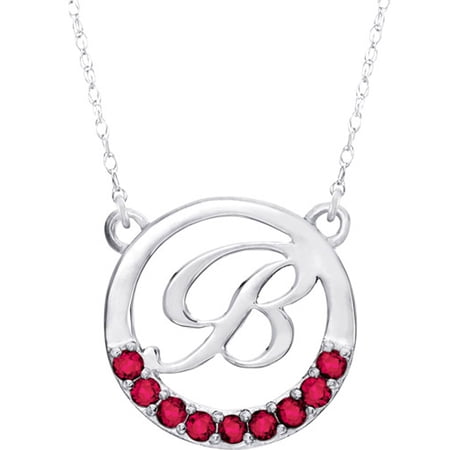Personalized Family JewelryáWomen's Circle Initial Pendant available in Sterling Silver, Gold and White Gold