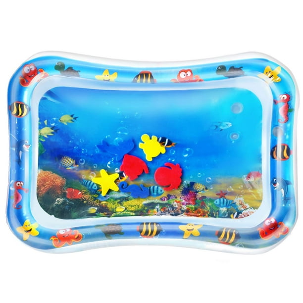 tummy time inflatable water mat