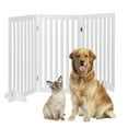 thumbnail image 3 of ZENSTYLE 36 Inch Foldable Pet Fence Home Entryway Doorway Indoor Dog Fence Pet Gate 3 Panels White, 3 of 10