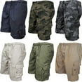 thumbnail image 2 of Men's Tactical Cargo Shorts Fashion Pocket Military Shorts Summer Camouflage Jogging Sports Casual Male Work Hiking Short Pants, 2 of 9