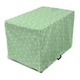 thumbnail image 1 of Dandelion Dog Crate Cover, Repetitive Floating Floral on Pastel Tone Backdrop Illustration, Easy to Use Pet Kennel Cover Small Dogs Puppies Kittens, 7 Sizes, Pale Green and White, by Ambesonne, 1 of 6