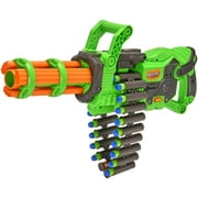Adventure Force Scorpion Rotating Barrel Auto Gatling Dart Blaster, Green - Compatible with NERF Foam Darts