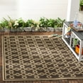 thumbnail image 2 of SAFAVIEH Martha Stewart Angelle Geometric Indoor/Outdoor Area Rug, Chocolate/Cream, 5'3" x 7'7", 2 of 8