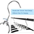 thumbnail image 3 of Anti Slip Clothes Hangers,Space Saver Magic Metal Hangers,Multi Layers Wardrobe Clothes Rack,Heavy Duty Metal Blouse Hanger Closet, 3 of 5