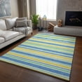 thumbnail image 6 of Addison Rugs Mayfield Washable Transitional Stripes Yellow Rectangle Rug, 9' x 12', 6 of 6