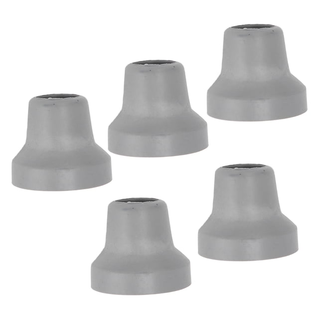 5Pcs Rubber Cane Tips, 16mm Replacement Crutch Tips with Metal Gaskets Non Slip Sturdy Walking Cane Tips Crutches Feet Accessories
