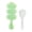 Green, variant on Rice and Vegetable Roll Shaker Mold, 3-Cavity Non-Stick Sushi Maker, DIY Roll Tool, Includes 1 Mold