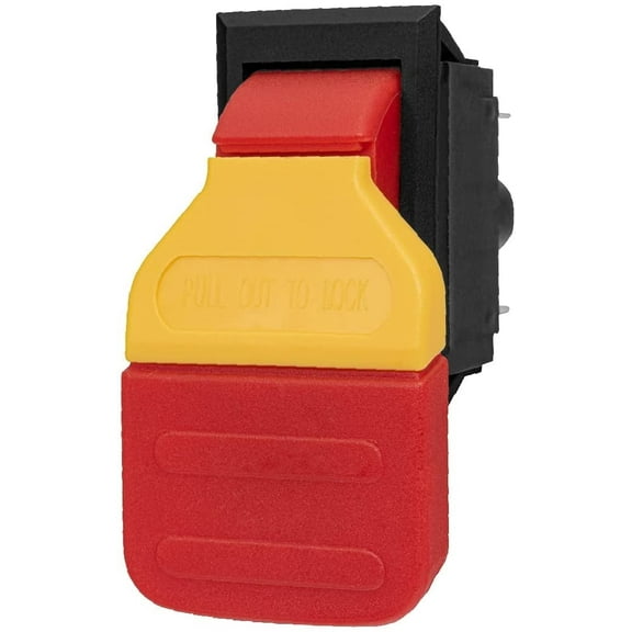POWERTEC 120V/230V Dual Voltage Safety Paddle Switch, 1HP, Large Paddle Switch for Power Tools Fast Power Off. Fits Table Saw, Router Table, Drill Press, Bench Saw, Band Saw, Dust Collectors  (71672)