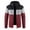 Wine, variant on Cameland Men Plus Size Sherpa Lined Fleece Hoodie Jacket Zipper Hooded Winter Fuzzy Sherpa Lined Color Block Jackets