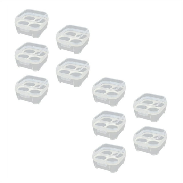 Caja de Almacenamiento para Huevos A Prueba de Golpes para Exteriores, Bandeja para Huevos Irrompible Portátil para Acampar, Caja Protectora de Plástico para el Hogar